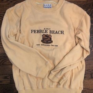 Vintage Pebble Beach Ribbed Pullover